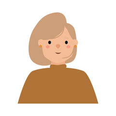 Vector illustrations of flat cartoon character avatars