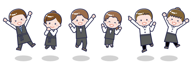 いろいろな人物セット_はしゃぐ_バーテンダー