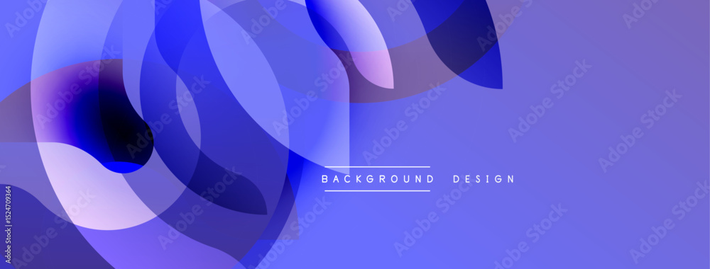 Leinwandbilder Abstract fluid shapes overlap, creating dynamic purple gradient background. Modern design element for digital projects.