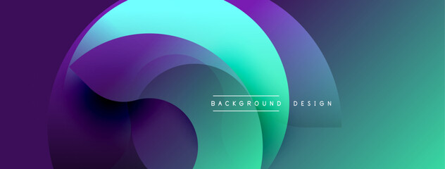 Abstract fluid shapes, vibrant colors blend. Modern design, smooth gradients create dynamic composition. Minimalist aesthetic, perfect backdrop.