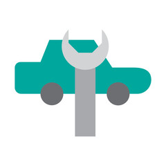 Car Maintenance Vector Flat Icon Design