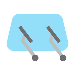 Car Wipers Vector Flat Icon Design