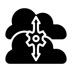 Elasticity Vector Glyph Icon Design