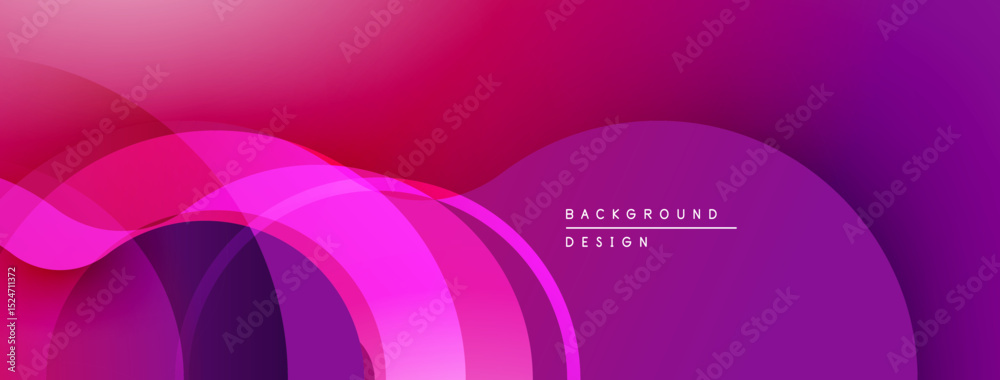 Aufkleber Abstract vibrant layers create flowing gradient effect. Modern design, perfect backdrop for digital projects.