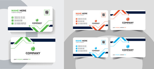 Modern Corporate Business Card Template for Professionals with Clean, Minimal and Editable Design. Modern and creative business card design for freelancers and entrepreneurs.