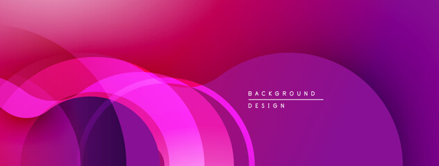 Abstract vibrant layers create flowing gradient effect. Modern design, perfect backdrop for digital projects.