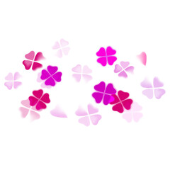 Pink clover png bokeh transparent pattern design