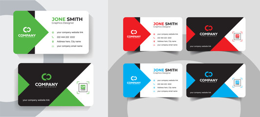 Modern Minimalist Business Card Design Template for Corporate and Creative Professionals. Modern and creative business card design for freelancers and entrepreneurs.