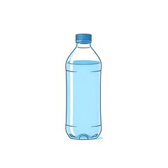 Minimalist Water Bottle Vector Art