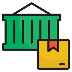 Shipping Container Icon
