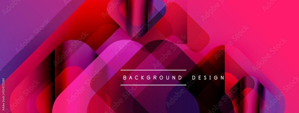 Aufkleber abstract gradients overlap, creating dynamic visual effect. pink, purple, red hues dominate composit