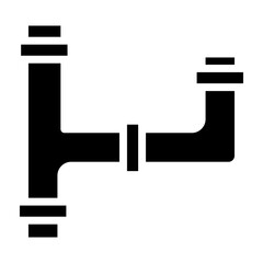 Pipes Vector Glyph Icon Design