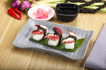 Japanese cuisine - sushi with octopus