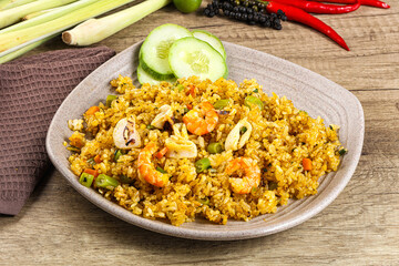 Asian Fried rice with seafood