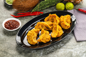 Tibetian Jal momo with sauce