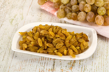 Sweet dry yellow honey raisin