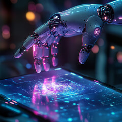 Symbo Touching Hologram Advanced Hand Robot Floating