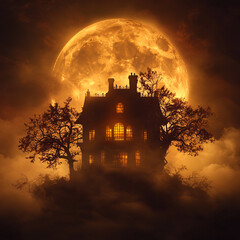 Haunted Spooky Concept Featuring Hou Halloween Dramatic Donzb