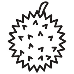 vector illustration icon fruit durian 