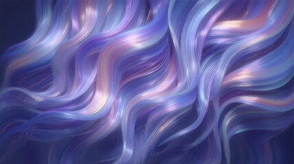 Obraz premium Abstract Pastel Hair Iridescent Curls Soft Lighting Dramatic Shadows Texture Backgro