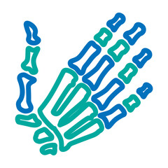 Xray Vector Line Blue Bluish Green Icon Design