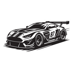 Race sport car vector images