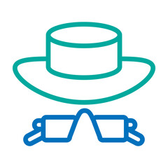 Travel Gadgets  Vector Line Blue Bluish Green Icon Design