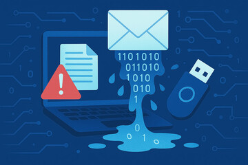 メール経由で情報漏洩が発生する危険な状況