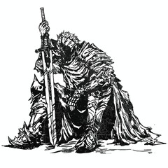 hand drawn vector illustration of a sketch of a man