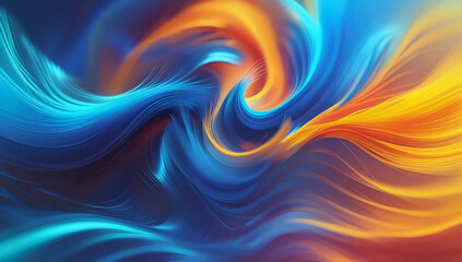 Obraz premium Abstract Flowing Colors Background | Dynamic Wave Texture