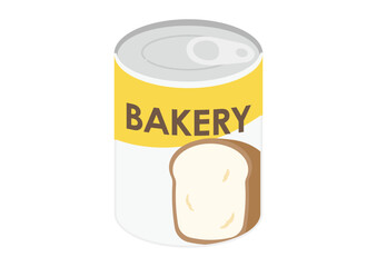 パンの缶詰のイラスト