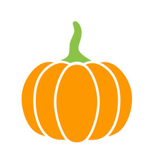 vector illustration of pumpkin on white background