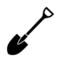 vector illustration of sand shovel with trendy design