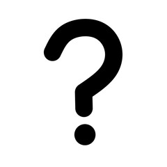 question mark symbol vector with trendy design