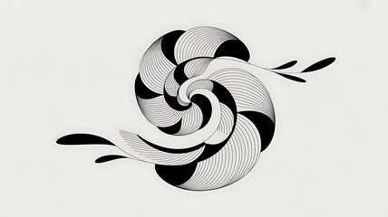 Abstract Swirls Representing the Beauty of Nature"