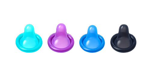 Colorful Latex Condoms Set 