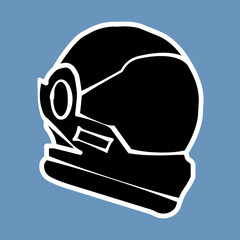 Space Helmet Icon Design