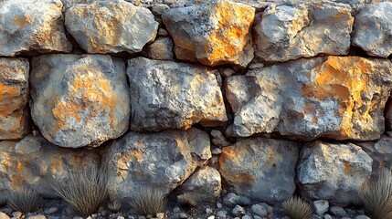 Natural stone wall texture