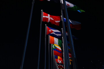 National Flags at Expo 2025 Osaka, Kansai in Japan - 2025年 大阪関西万博 国旗
