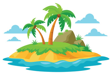 Fototapeta na wymiar Island view