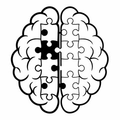 Neural diversity brain icon vector illustration