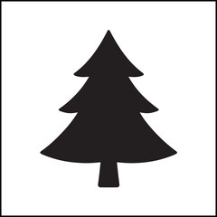 Fototapeta premium Christmas tree silhouette graphic
