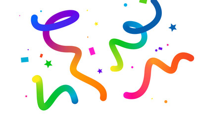 Cute confetti background, colorful, luxury effect, vector illustration.