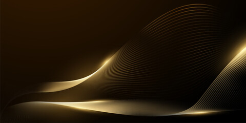 golden background design With luxurious effect elements Vector illustration