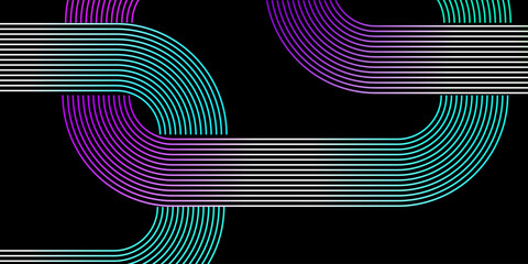 Abstract background geometric wavy. Modern minimal trendy lines pattern horizontal. Vector illustration