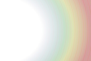 Abstract Rainbow Gradient Background with Circular Cutout and Radiating Lines