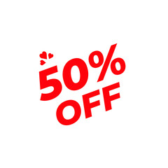White Tag with 50% Discount Marking, Minimal White Shape PNG Showing 50% Off, 50% Sale Highlighted on White Label
