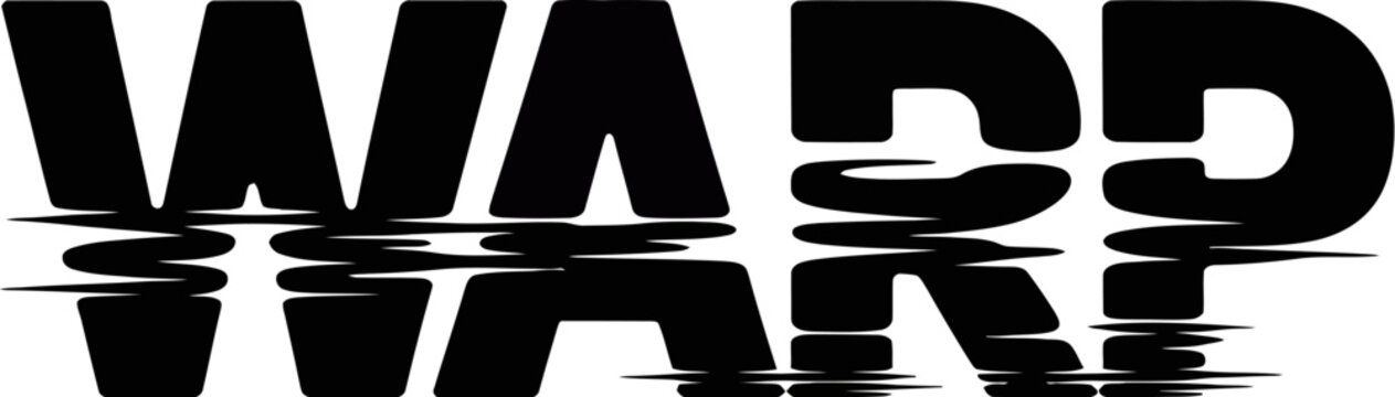 Download warp effect distortion text graphic design vector illustration template for free use editable stock vector illustration