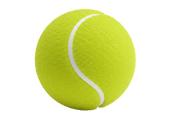 Isolated Bright Yellow Tennis Ball