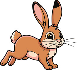 Obraz premium A cartoon hare 